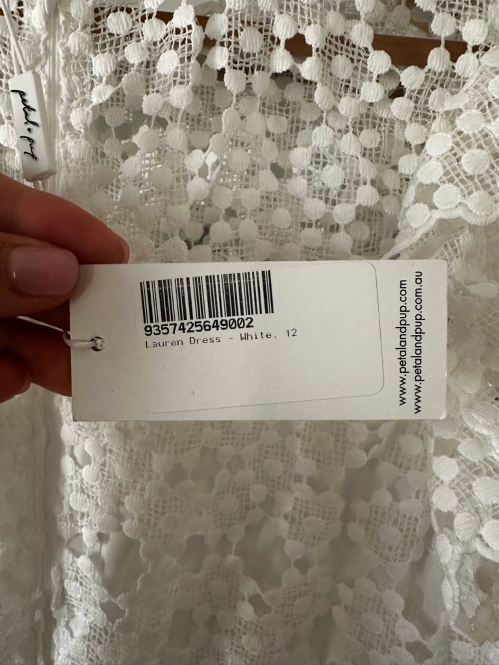 Petal & Pup White Lace Midi Dress - Picture 13 of 13
